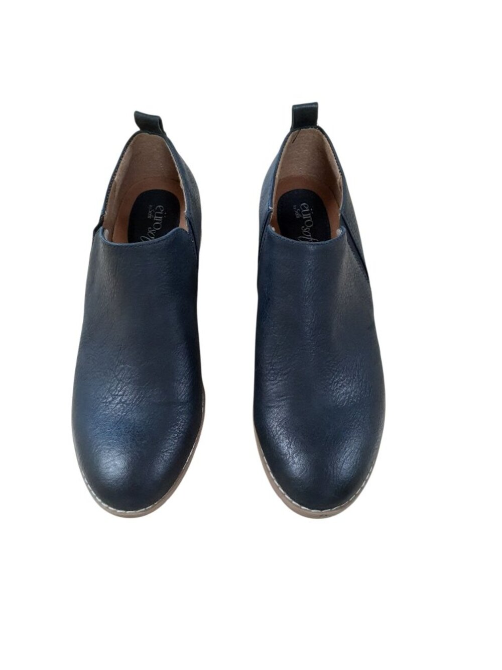 Eurosoft Womens Willet Slip-On Booties Black Size 10M Heel Pull Tab Round Toe